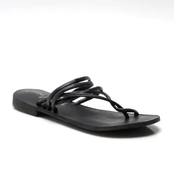 🎉 LAST CHANCE🎉 FREE PEOPLE Kayla Soft Strappy Sandals / Black - Picture 4 of 12